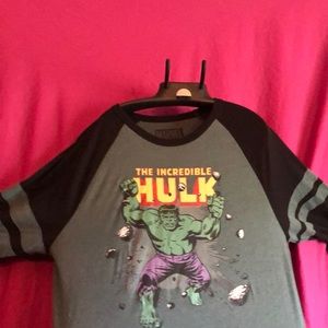 Marvel Incredible Hulk 3/4 sleeve Tshirt